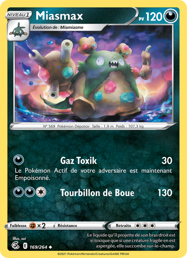 Miasmax 169 — Fusion Strike (French Pokémon TCG card)