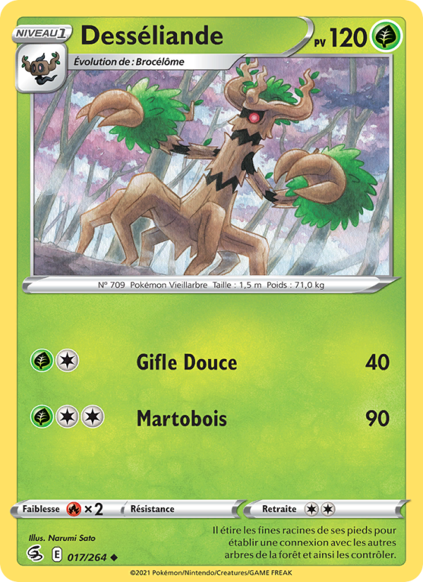 Desséliande 17 — Fusion Strike (French Pokémon TCG card)