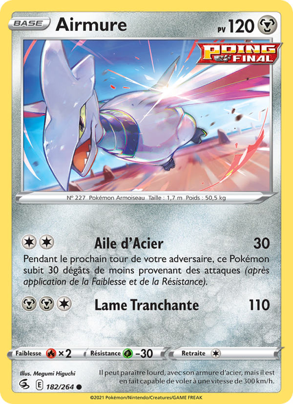Airmure 182 — Fusion Strike (French Pokémon TCG card)