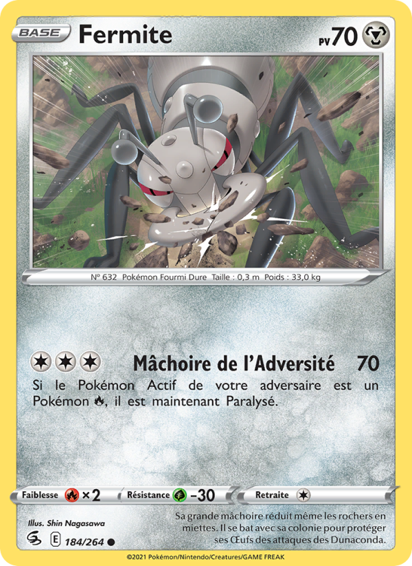 Fermite 184 — Fusion Strike (French Pokémon TCG card)