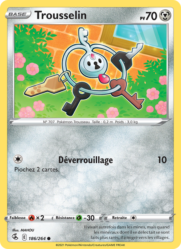 Trousselin 186 — Fusion Strike (French Pokémon TCG card)