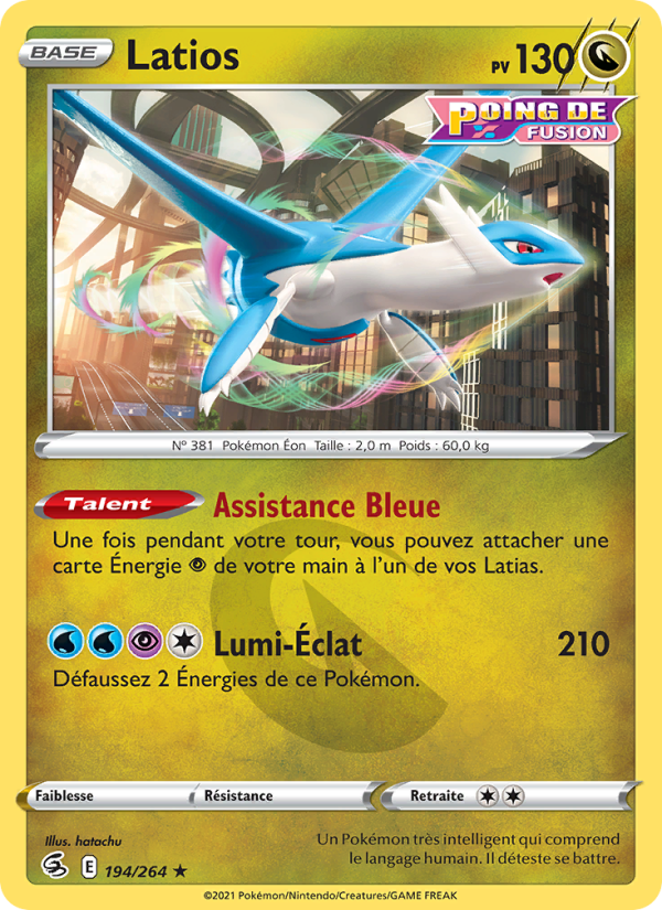 Latios 194 — Fusion Strike (French Pokémon TCG card)