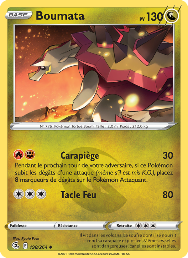 Boumata 198 — Fusion Strike (French Pokémon TCG card)