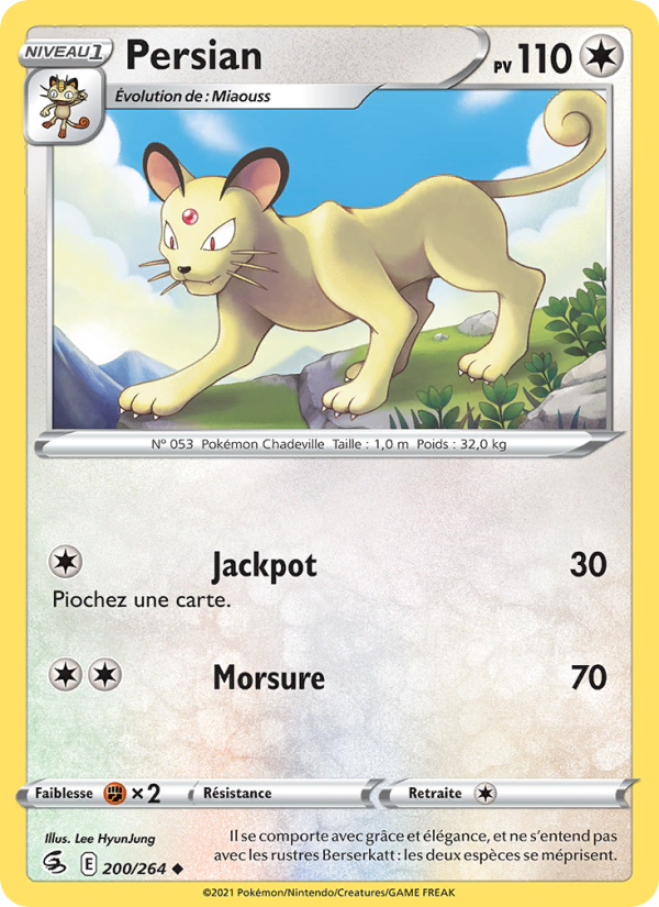 Persian 200 — Fusion Strike (French Pokémon TCG card)