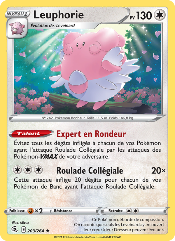 Leuphorie 203 — Fusion Strike (French Pokémon TCG card)