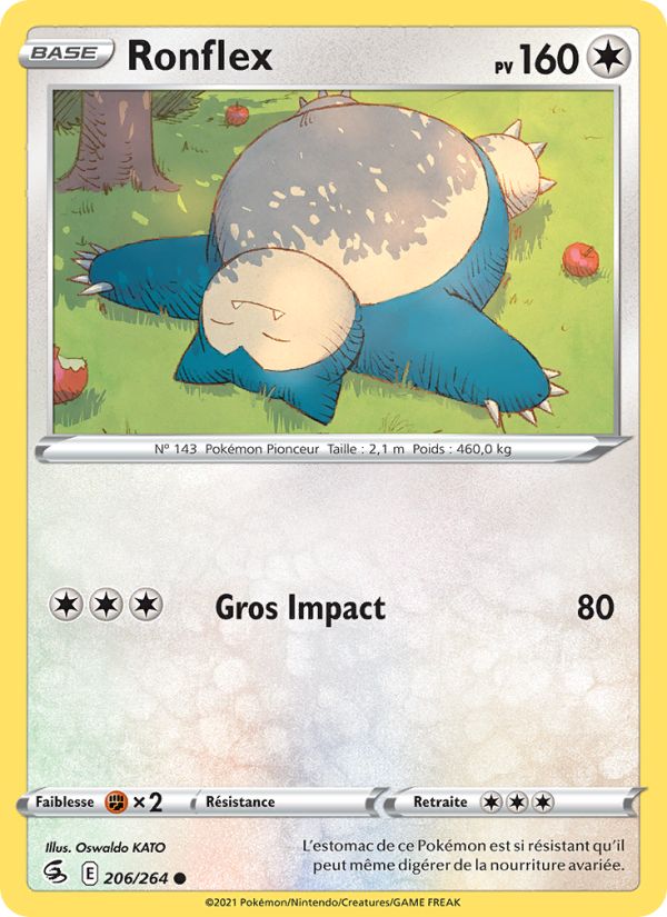 Ronflex 206 — Fusion Strike (French Pokémon TCG card)