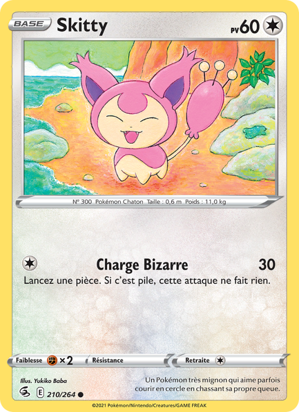 Skitty 210 — Fusion Strike (French Pokémon TCG card)