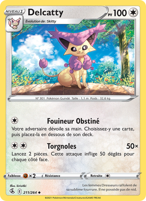 Delcatty 211 — Fusion Strike (French Pokémon TCG card)