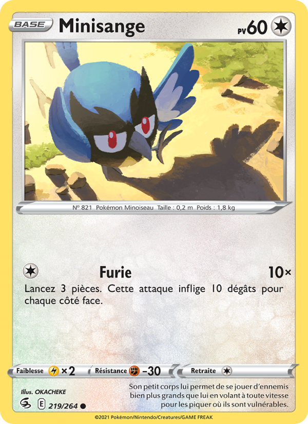 Minisange 219 — Fusion Strike (French Pokémon TCG card)