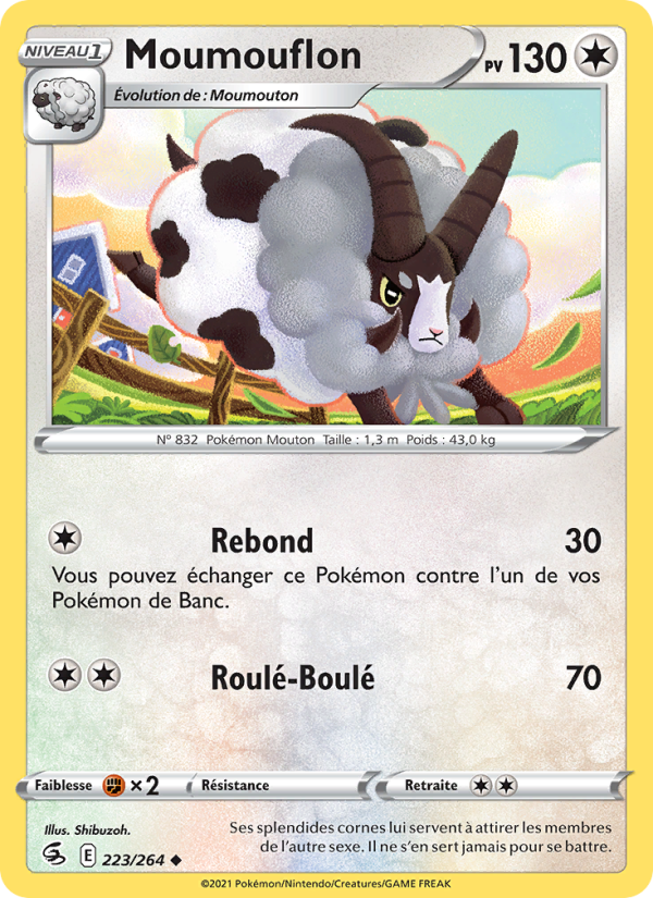 Moumouflon 223 — Fusion Strike (French Pokémon TCG card)