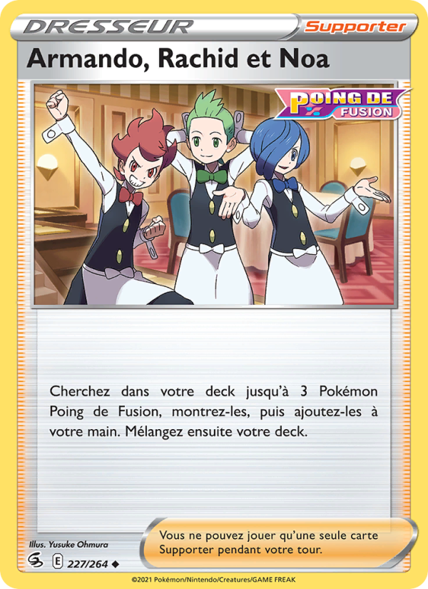 Armando, Rachid et Noa 227 — Fusion Strike (French Pokémon TCG card)