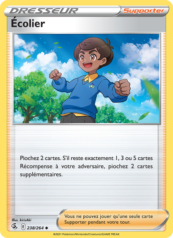 Écolier 238 — Fusion Strike (French Pokémon TCG card)