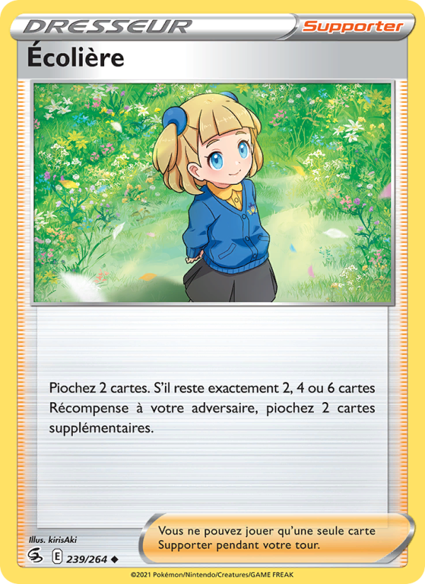 Écolière 239 — Fusion Strike (French Pokémon TCG card)
