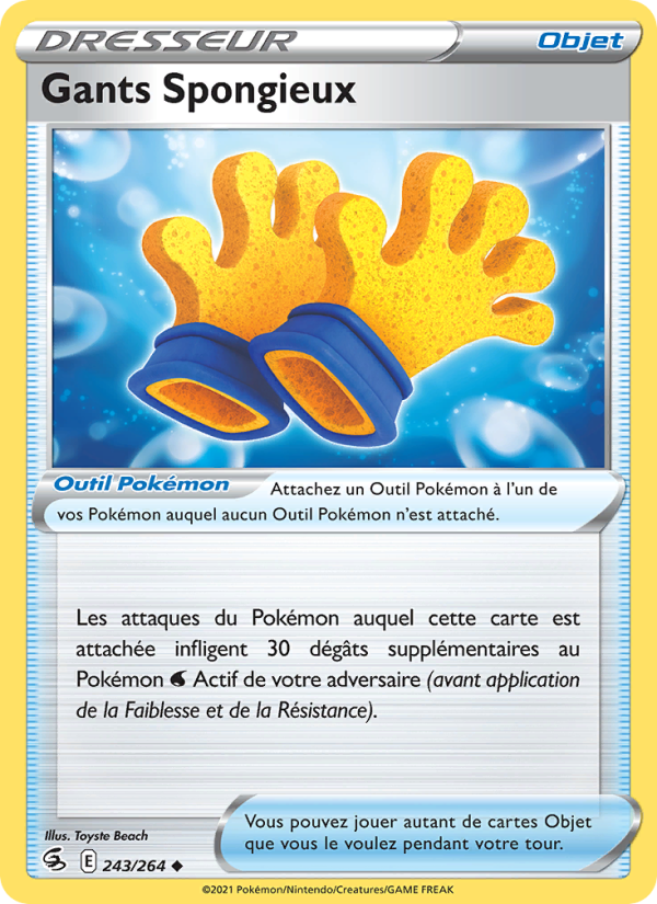 Gants Spongieux 243 — Fusion Strike (French Pokémon TCG card)