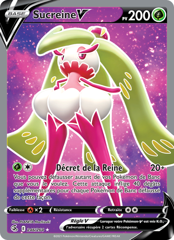 Sucreine V 246 — Fusion Strike (French Pokémon TCG card)