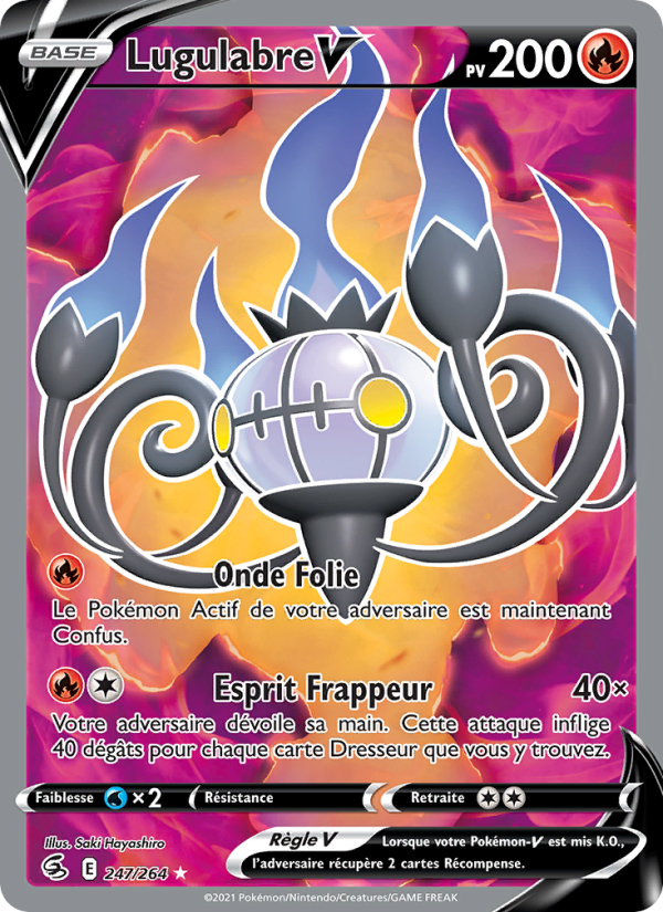 Lugulabre V 247 — Fusion Strike (French Pokémon TCG card)