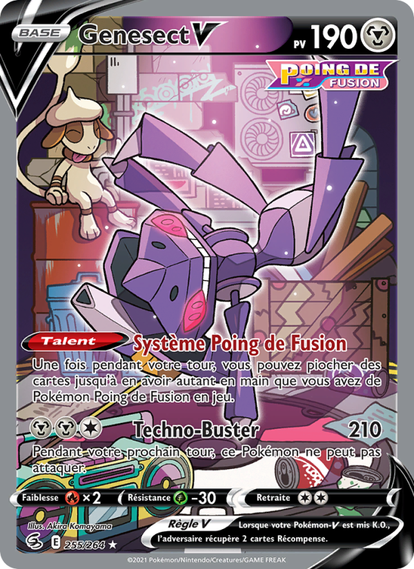 Genesect V 255 — Fusion Strike (French Pokémon TCG card)