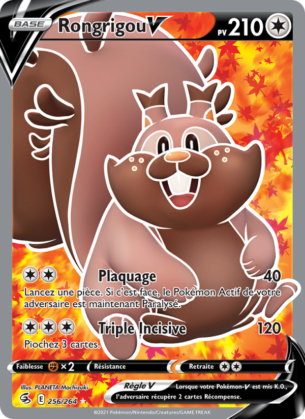 Rongrigou V 256 — Fusion Strike (French Pokémon TCG card)