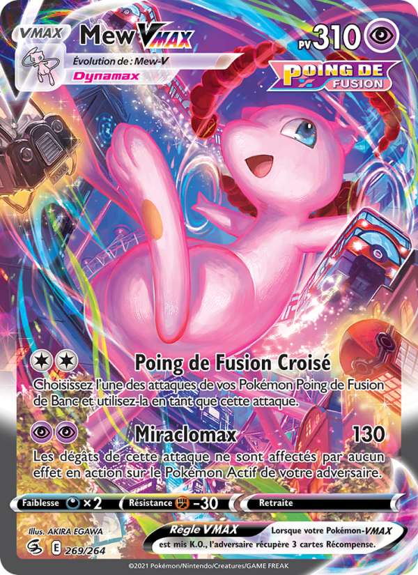 Mew VMAX 269 — Fusion Strike (French Pokémon TCG card)
