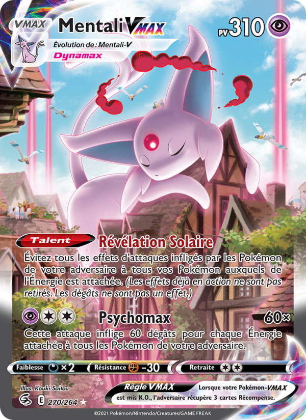 Mentali VMAX 270 — Fusion Strike (French Pokémon TCG card)