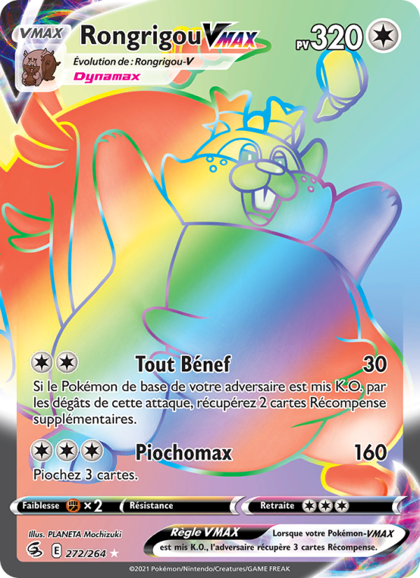 Rongrigou VMAX 272 — Fusion Strike (French Pokémon TCG card)