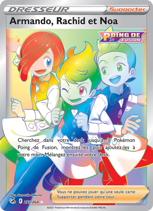 Armando, Rachid et Noa 273 — Fusion Strike (French Pokémon TCG card)