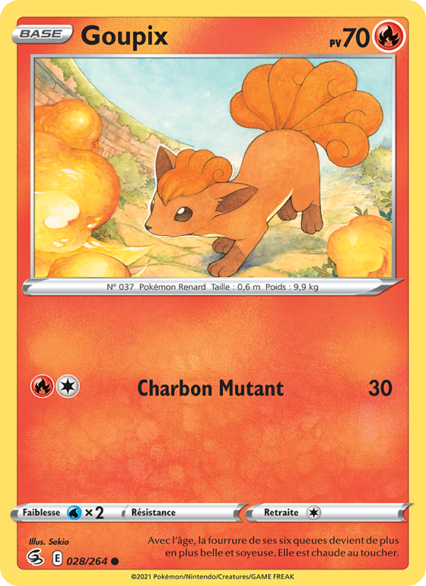 Goupix 28 — Fusion Strike (French Pokémon TCG card)