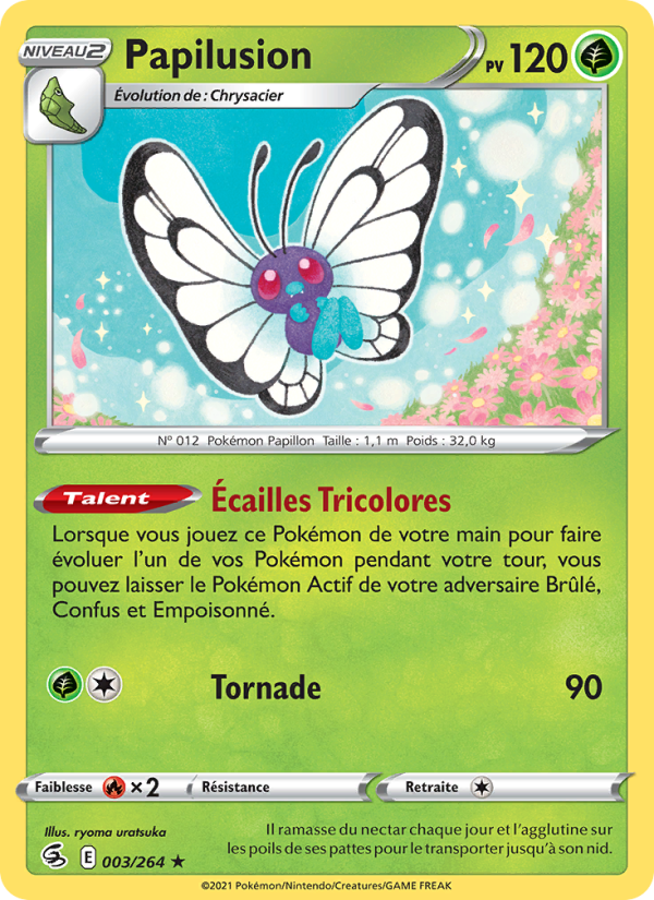 Papilusion 3 — Fusion Strike (French Pokémon TCG card)