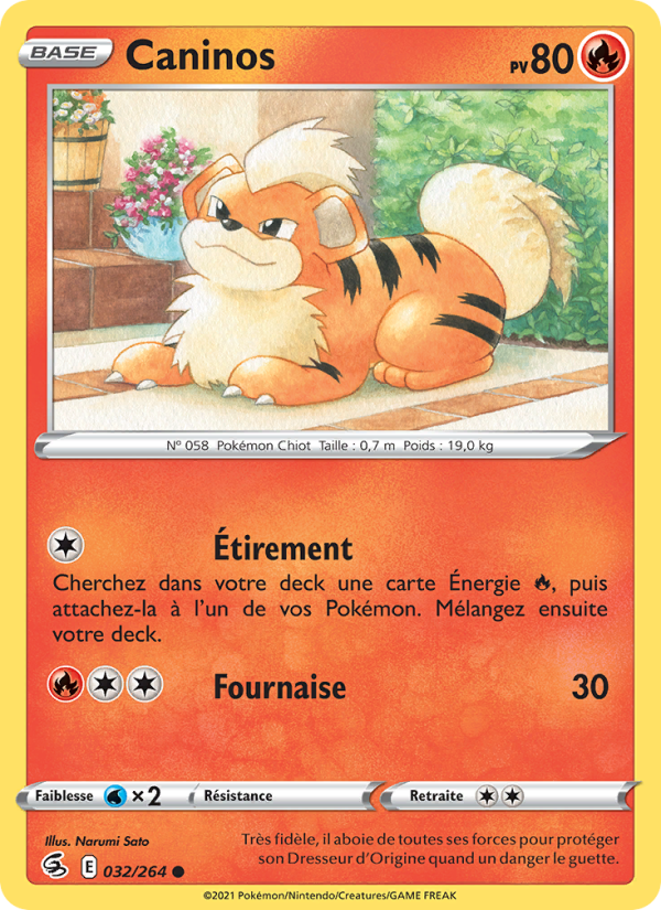 Caninos 32 — Fusion Strike (French Pokémon TCG card)