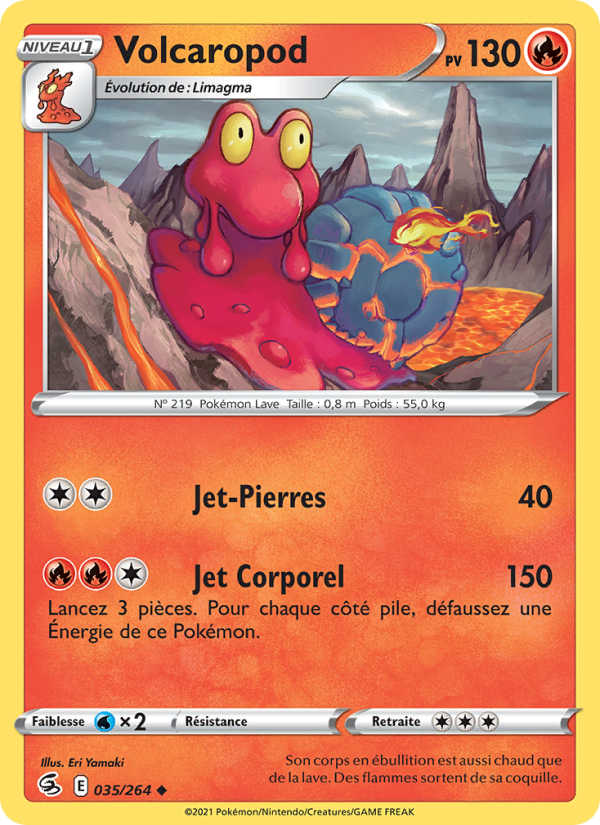 Volcaropod 35 — Fusion Strike (French Pokémon TCG card)