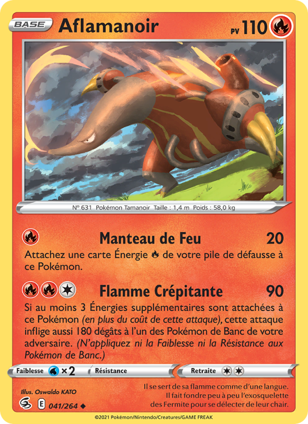 Aflamanoir 41 — Fusion Strike (French Pokémon TCG card)