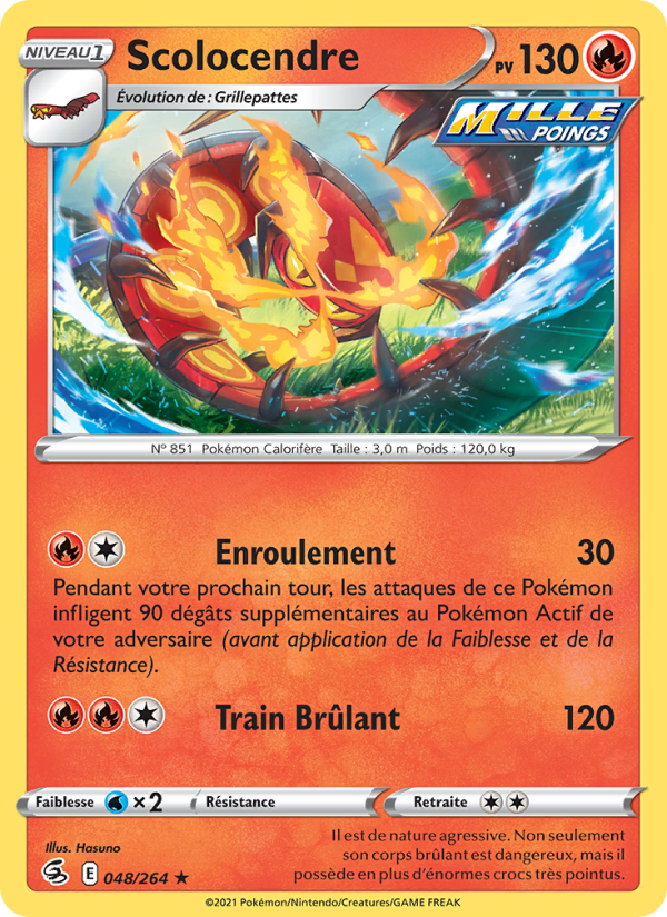 Scolocendre 48 — Fusion Strike (French Pokémon TCG card)