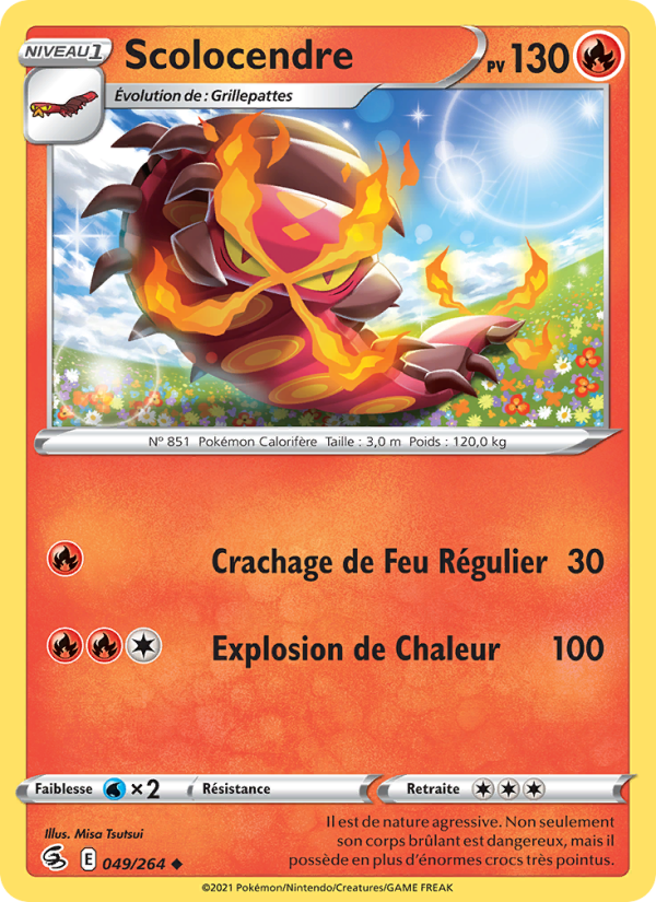 Scolocendre 49 — Fusion Strike (French Pokémon TCG card)