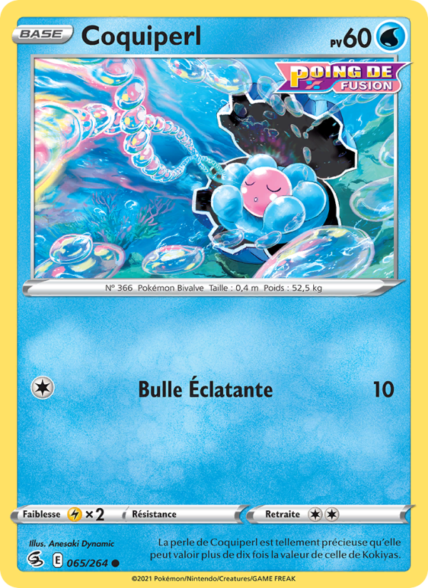 Coquiperl 65 — Fusion Strike (French Pokémon TCG card)