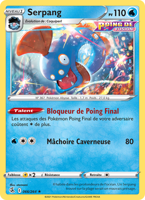 Serpang 66 — Fusion Strike (French Pokémon TCG card)