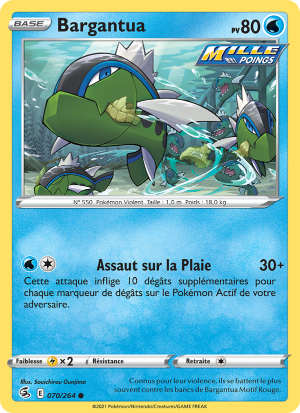 Bargantua 70 — Fusion Strike (French Pokémon TCG card)
