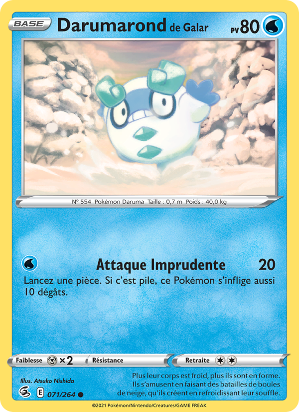 Darumarond de Galar 71 — Fusion Strike (French Pokémon TCG card)