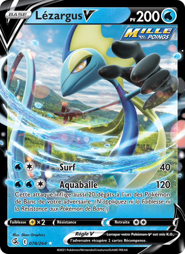 Lézargus V 78 — Fusion Strike (French Pokémon TCG card)