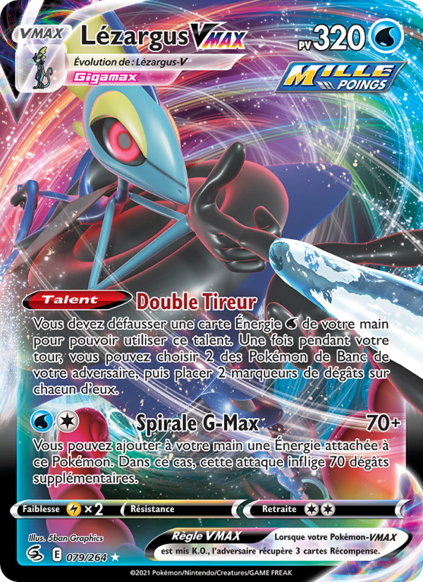 Lézargus VMAX 79 — Fusion Strike (French Pokémon TCG card)