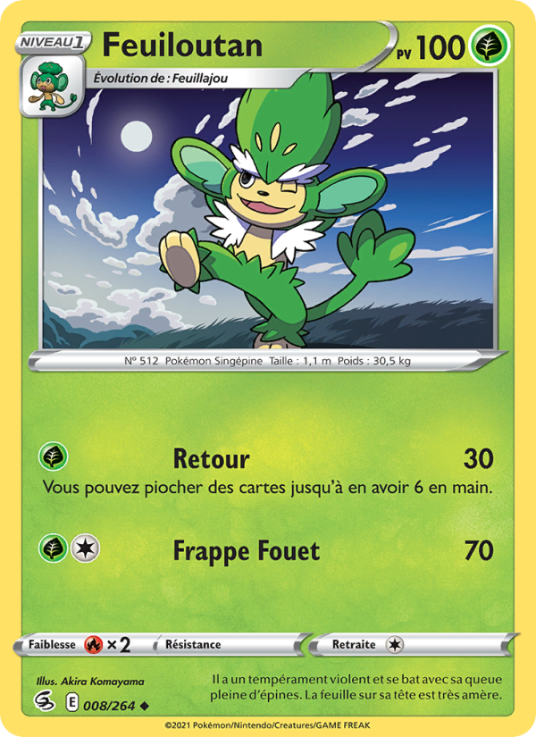 Feuiloutan 8 — Fusion Strike (French Pokémon TCG card)