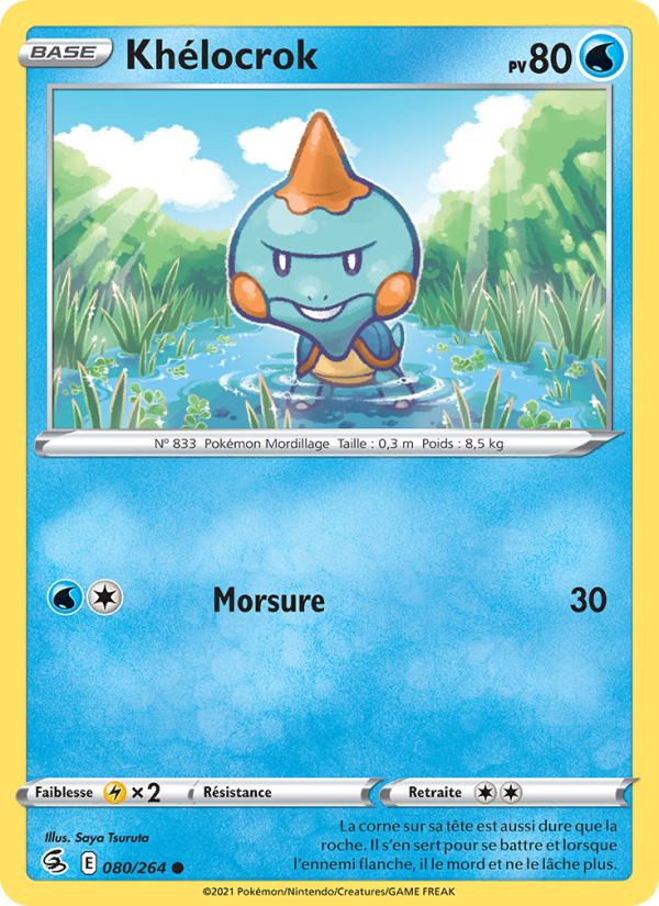 Khélocrok 80 — Fusion Strike (French Pokémon TCG card)