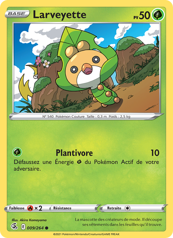 Larveyette 9 — Fusion Strike (French Pokémon TCG card)