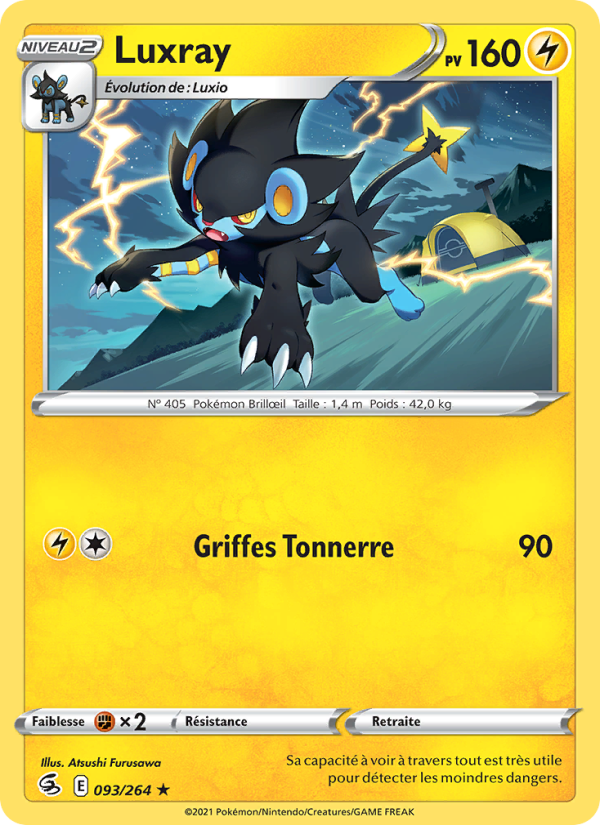 Luxray 93 — Fusion Strike (French Pokémon TCG card)