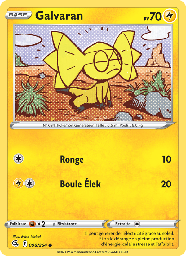 Galvaran 98 — Fusion Strike (French Pokémon TCG card)