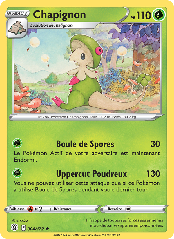 Chapignon 004 — Brilliant Stars (French Pokémon TCG card)