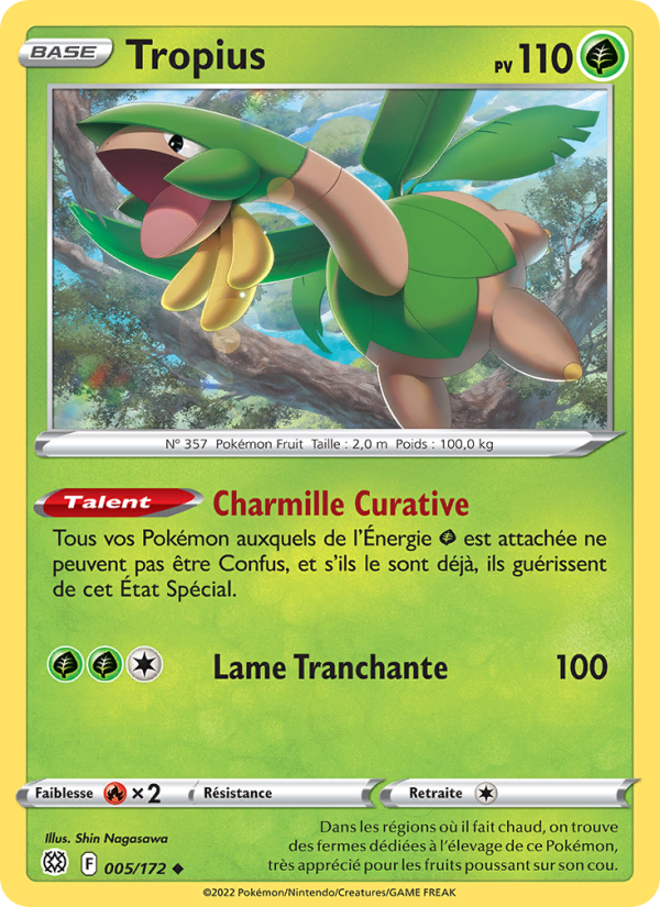 Tropius 005 — Brilliant Stars (French Pokémon TCG card)