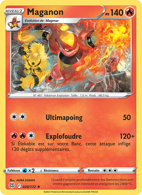 Maganon 020 — Brilliant Stars (French Pokémon TCG card)