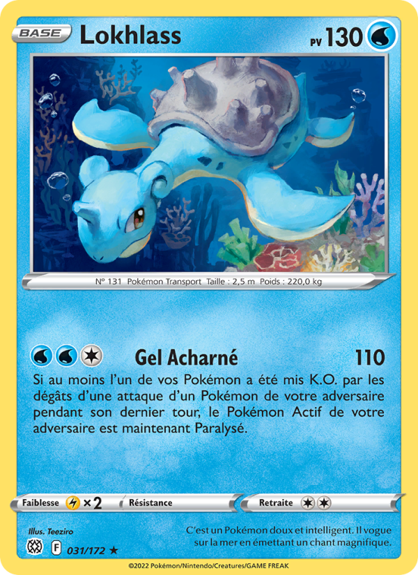 Lokhlass 031 — Brilliant Stars (French Pokémon TCG card)