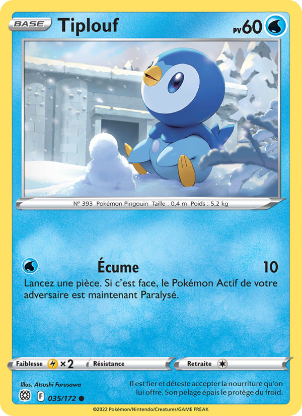 Tiplouf 035 — Brilliant Stars (French Pokémon TCG card)
