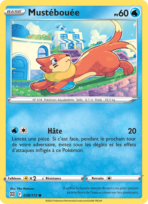 Mustébouée 038 — Brilliant Stars (French Pokémon TCG card)
